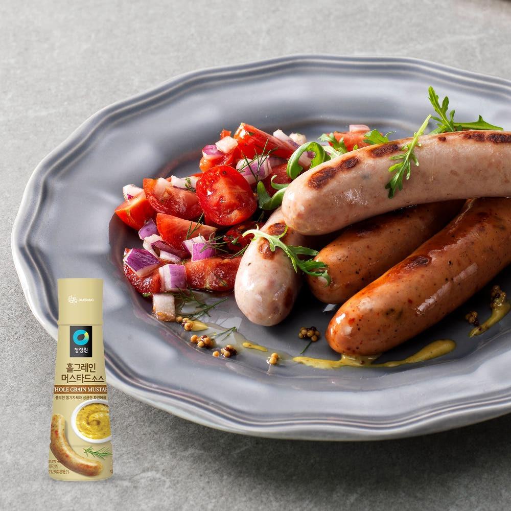 Chungjungone Whole Grain Mustard Sauce Tangy Savory Meat Dipping Glaze 320g