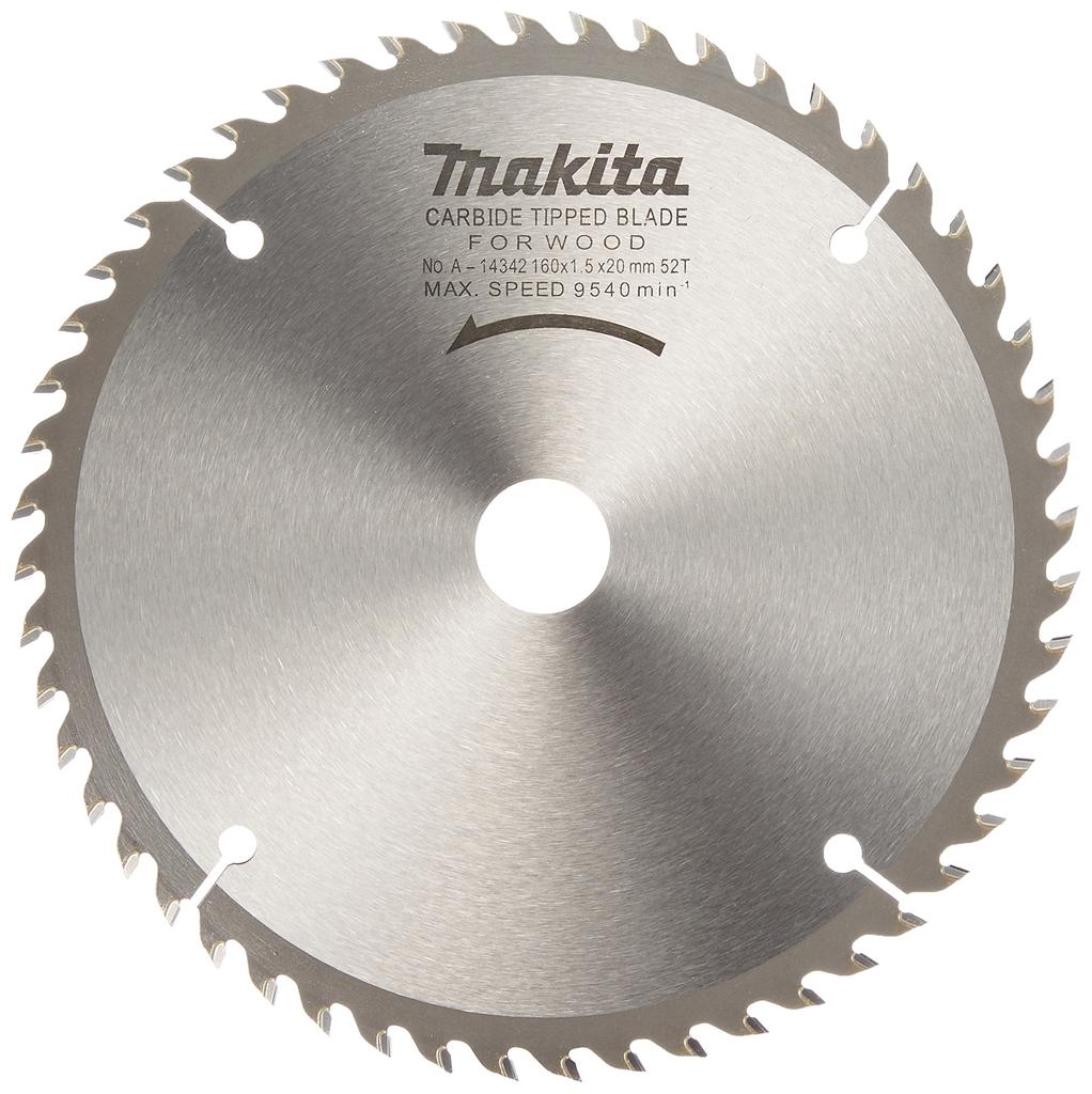 Makita A-14342 Tip Saw, 160mm Outer Diameter, 52 Teeth, for General Woodworking