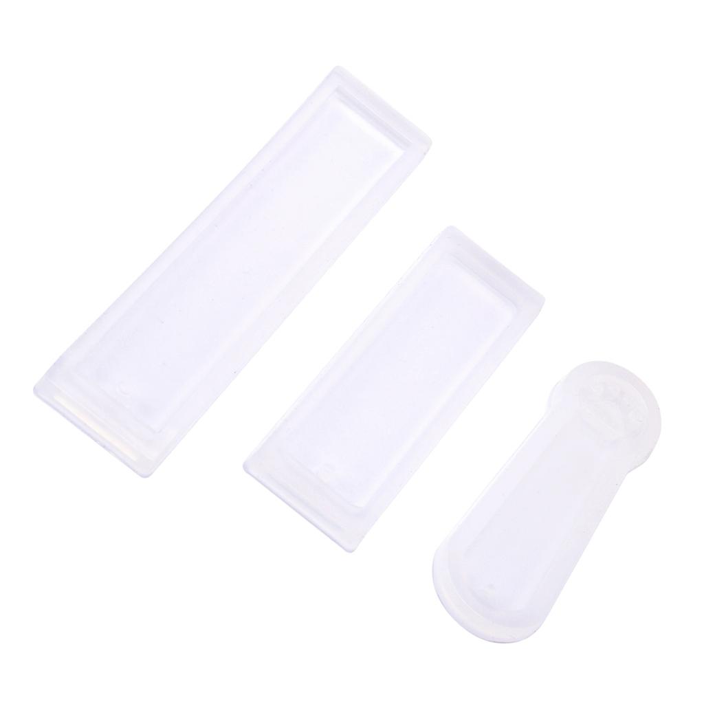 3PCS Rectangle Cat Claw Silicone Mold - Resin Jewelry Bookmark with Hole for Butiful Key Chain, Handbag, Car Pendant or Room Decor, Gift Giving