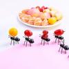 24PCS Cute Mini Ant Fruit Forks - Eco-Friendly Plastic Dessert Forks for Kids, Kitchen & Bar