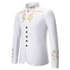 Cozy Up Men Wedding Stand-up Collar Embroidered Wedding Casual Slim Single-breasted Suit