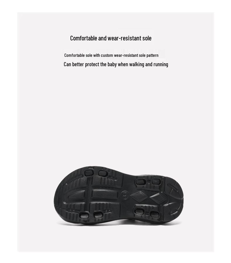 Boys' Non-Slip Sandals 2026 - Mech Style Closed-Toe Beach Shoes for Medium & Large Kids