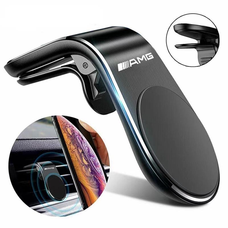 CEZ1 2025 Hot Magnetic Car Mobile Holder Air Outlet Clip Phone GPS Emblem Stands For Mercedes Benz AMG W203 W206 W220 W205 W211 W212