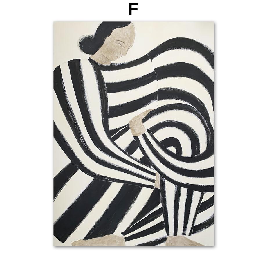 Абстрактные линии, геометрические цветные блоки, кривая, скандинавские постеры и принты, настенная живопись на холсте, настенные картины для декора гостиной