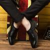 Classic Men Dress Shoes Slip On PU Leather Shoes for Men Plus Size Point Toe Business Casual Men Formal Shoes for Wedding
