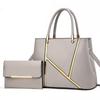High Quality PU Leather Ladies Hand Bags Big Size Handle Design Leather Shoulder Bag Shoulder Strap Big Tote Handbag Women Girls