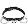 Goth Punk Spike Rivet Choker Collar For Women Steampunk Pentagram Necklace Emo Neck Strap Cosplay Chocker Gothic Accessories