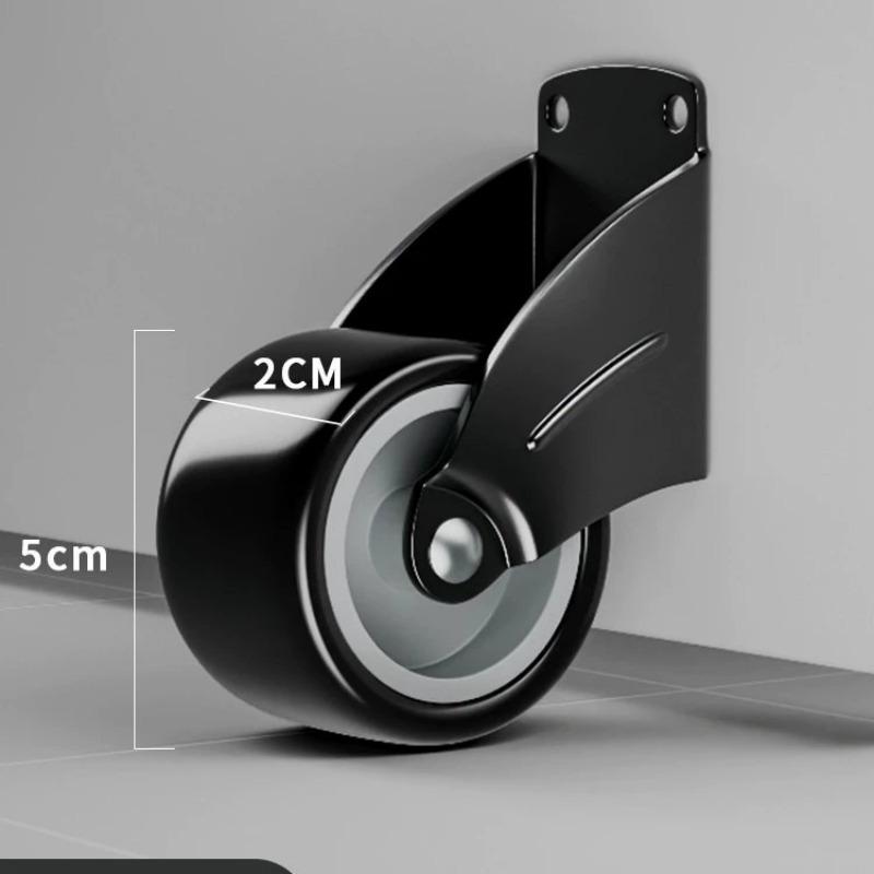 2 шт. Опорное колесо для двери - Прочный алюминиевый сплав, Защита от падения и износостойкость, Вертикальная шарнирная основа для плавного скольжения по деревянным и стальным дверям