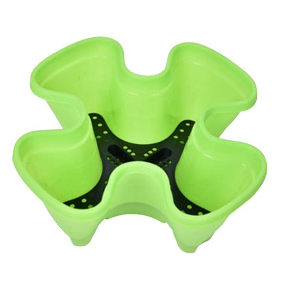 6-уровневая штабелируемая вертикальная кашпо башня для внутреннего и наружного садового хозяйства с подвижными колесами и нижним поддоном для клубники