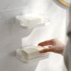 Wall-mounted Soap Dish Suction Cup Toilet Storage Rack Fashion Soap Drain Storage Rack