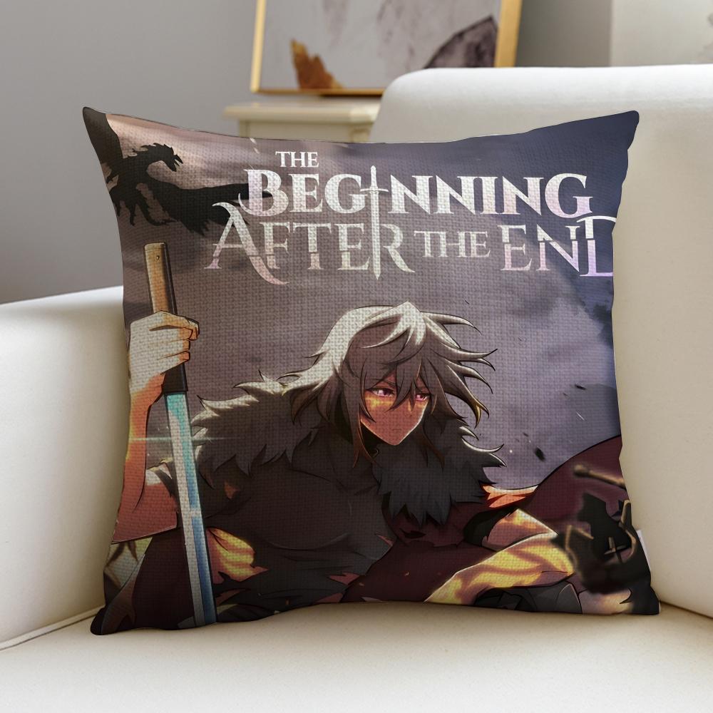 The Beginning After the EndS Cushion Cover Breathable and skinfriendly linen pillowcase square removable and washable cushion