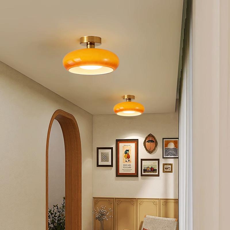 Винтажный стеклянный потолочный светильник, лампа G80 для гостиной, прихожей, спальни, холла, гардеробной, балкона, внутренние осветительные приборы