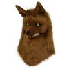 Halloween Party Simulated Plush Canine Wolf Head Half-Face Mask Viking Medieval Costume Headgear Prop
