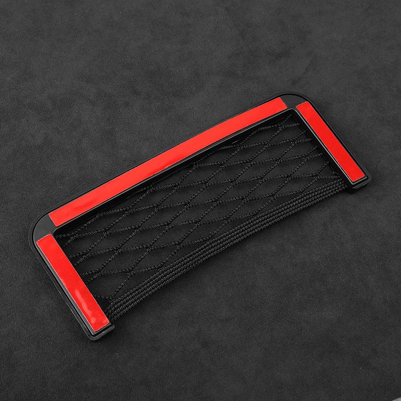 1Pcs Car Net Bag Phone Holder Storage Net Box Pocket Organizer For Suzuki DZire IGNIS Grand Swift Jimny Vitara Baleno SX4 GW250 Splash Swace