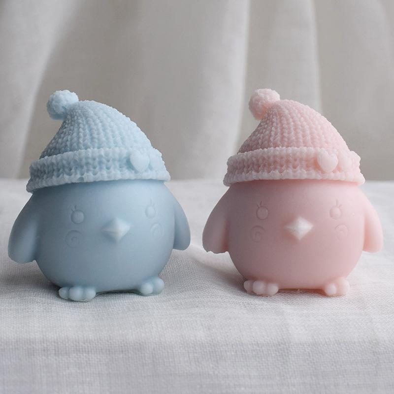 Милый мультяшный цыпленок силиконовые формы для свечей своими руками мини-животное мыло ароматерапия гипс изготовление домашнего декора поделки