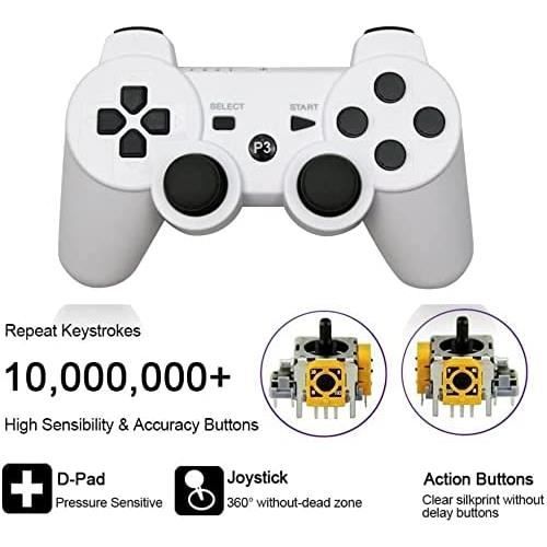 Геймпад - PS3 - Bluetooth - Вибрация - Эргономичный - Перезаряжаемый
