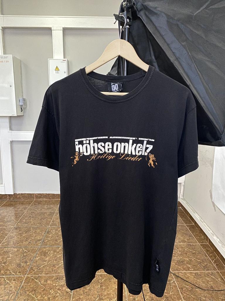 Футболки с группами × Винтажные Böhse Onkelz Винтажная футболка рок-группы 90-х Футболка для тура Размер Футболка Onkelz Global Tour Уличная Hip Hop Оверсайз Y2k Повседневная одежда