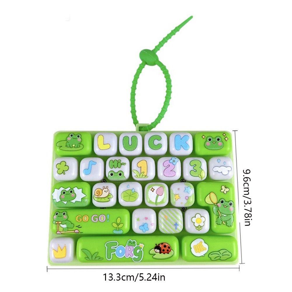 Small Gift 26 Key Keyboard Keychain 26 Key Button Fidget Toy Mini Keyboard Pendant Children's Bag