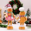 Extendable Colorful Gingerbreads Man Colorful Gingerbreads Man Christmas Window Doll Ornament for Holiday Decoration