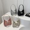 Sweet Pink Bow Handbag Bag for Women New Style Korean Niche Underarm Bag Chain Crossbody Bag for Women