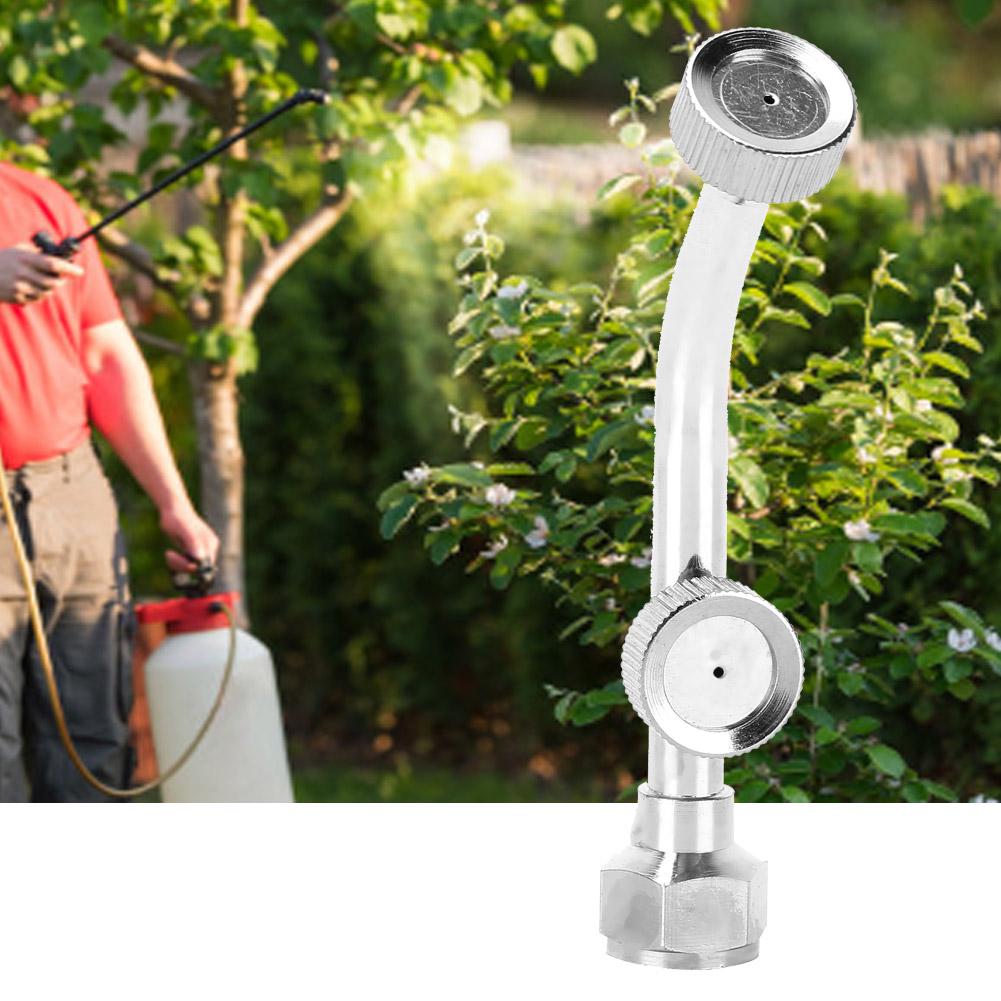 G1/4 Двойная насадка из нержавеющей стали Веерообразная распылительная насадка для сельского хозяйства Электрический опрыскиватель Аксессуар