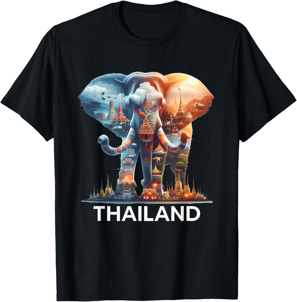 I Love Thailand Elephant Souvenir 2024 T-Shirt