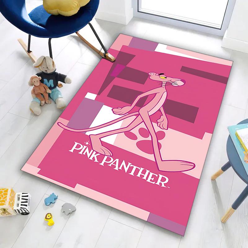 Pink Panther Cartoon Graphic Print Carpet Printing Floor Mats Protective Pad Fashion Doormat