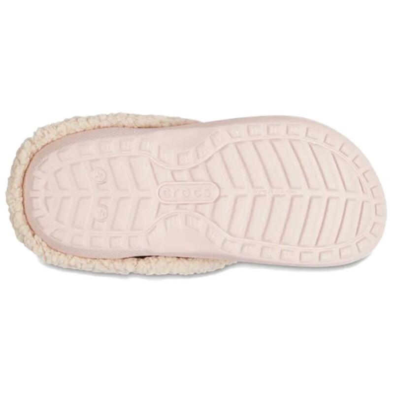 Crocs Классические плюшевые туфли с отверстиями женские розовые