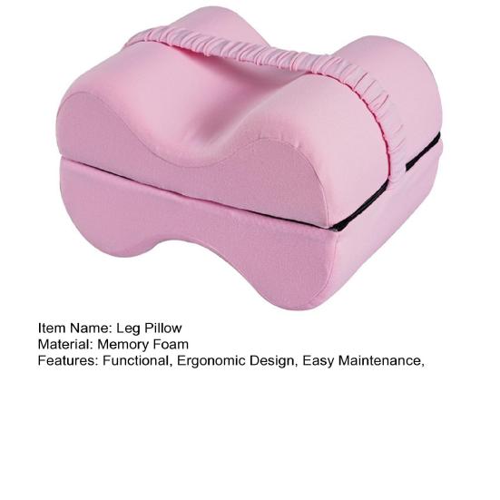 Leg Pillow for Side Sleepers Memory Foam Knee Spacer Pillow Ankle Pain Relief Cushion