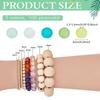 1set 5 colors Transparent Glass Beads sets for Beading Jewelry Making Frosted Round Mixed color 6mm Hole: 1.3~1.6mm 100pcs/color 500pcs