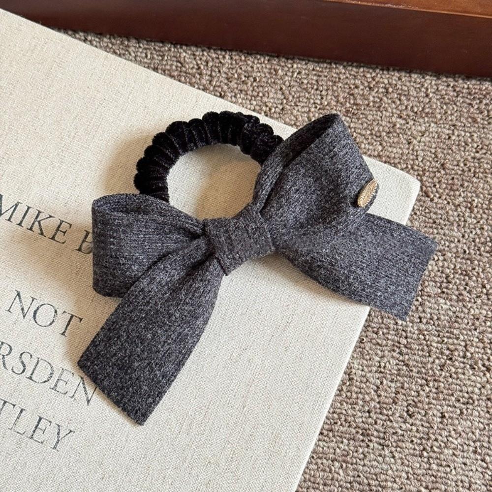 New Cute Bow Hair Rope High Elasticity Sweet Scrunchies Simple Rubber Band Hair Accessories