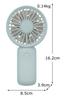 RHYTHM Portable Fan Heat Stroke Made by a Japanese Cool even on Low Quiet Handy DC Double Rotating USB x x Wind Handy Fan 9ZF031RH04 [Energy Saving,