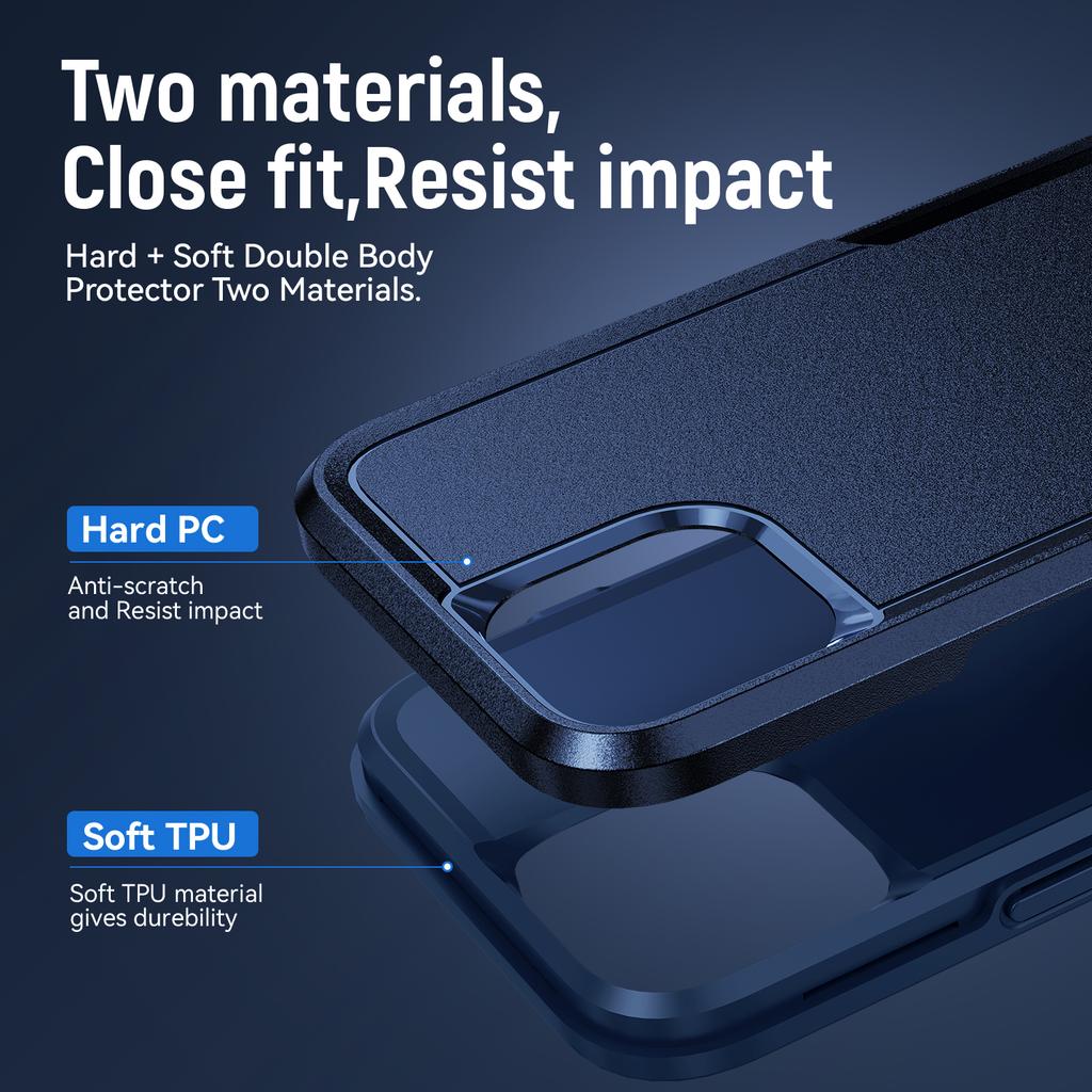 Для iPhone 15 Pro PC+TPU Ударопрочный Чехол для Телефона Защитная Крышка Задней Панели от Падений