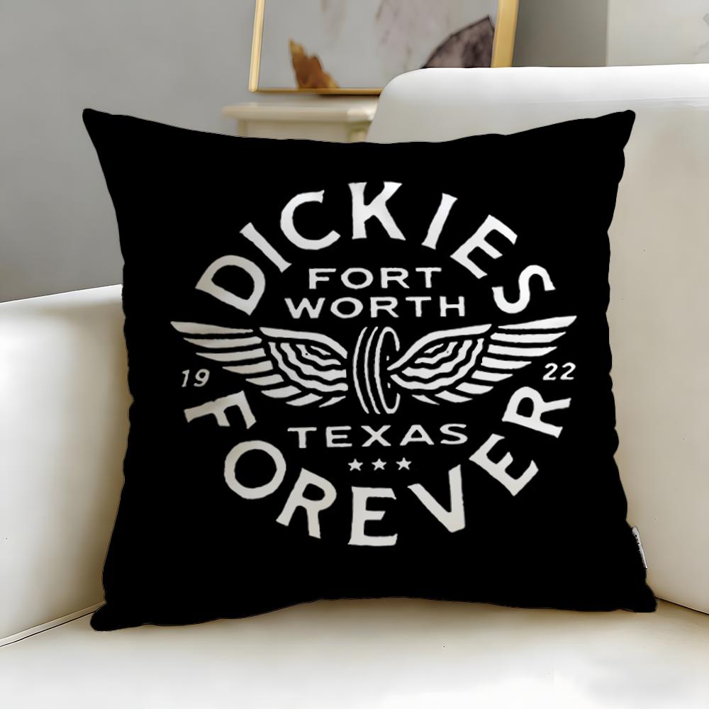 classic fashion brand Dickies Cushion Cover Soft EasyWash Pillow Case Versatile for Couch Bed Travel and Office