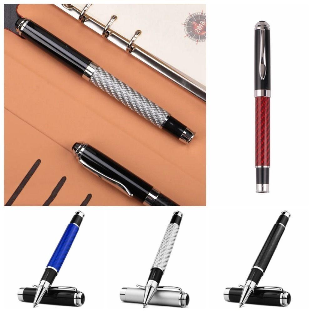 Golden Metal Signature Pen Smooth Premium Gel Pens Elegant Fiber Signature Pen Business