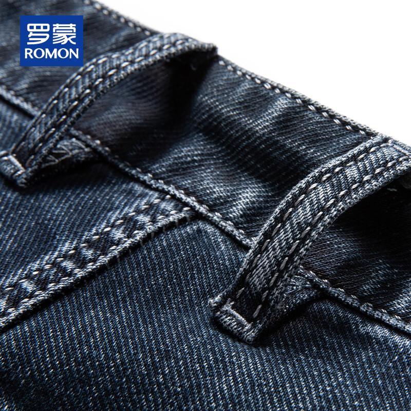 ROMON Мужские джинсы прямого кроя свободного покроя стрейч
