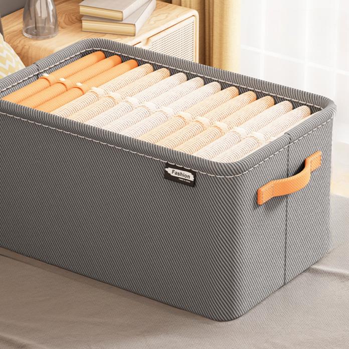 "Thickened Steel Frame Clothing Storage Basket for Home & Dorm Use"