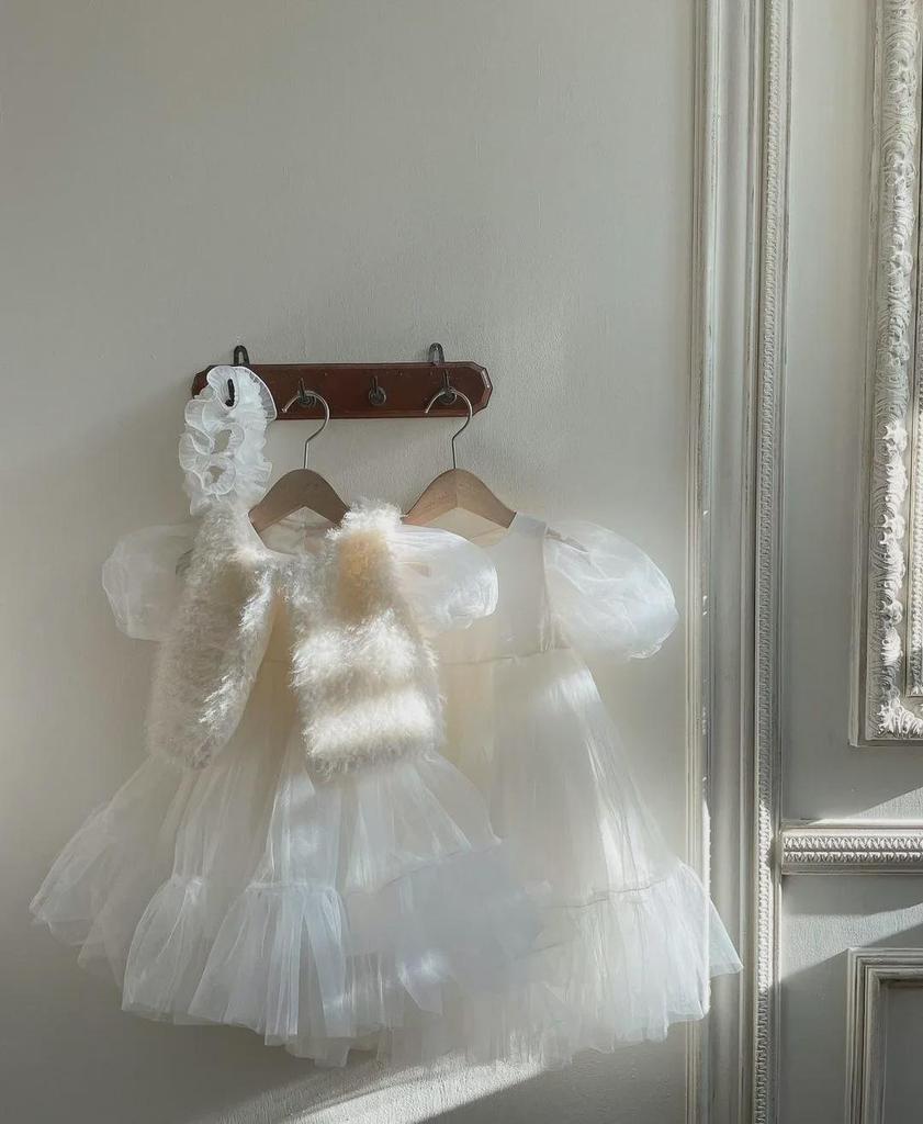 Лето 2024 Платье Маленькой Принцессы: Юбка-сетка для девочки на День защиты детей