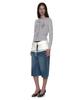 PARTIMENTO WOMEN All-In-One Layered Argyle Knit Crew Neck_Light Gray