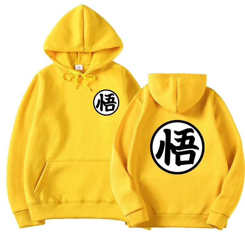 Newest Japanese Anime Hoodie Cosplay Saiyan Son harajuku Goku Pocket Hooded Sweatshirts Hoodies Men Women