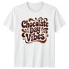 Chocolate Day Vibes TShirt Groovy Retro Chocolate Lovers Gift