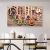 Nordic Modern Spoon Grains Spices Posters and Prints Kitchen Wall Art Canvas Painting Picture for Living Room Cuadros
