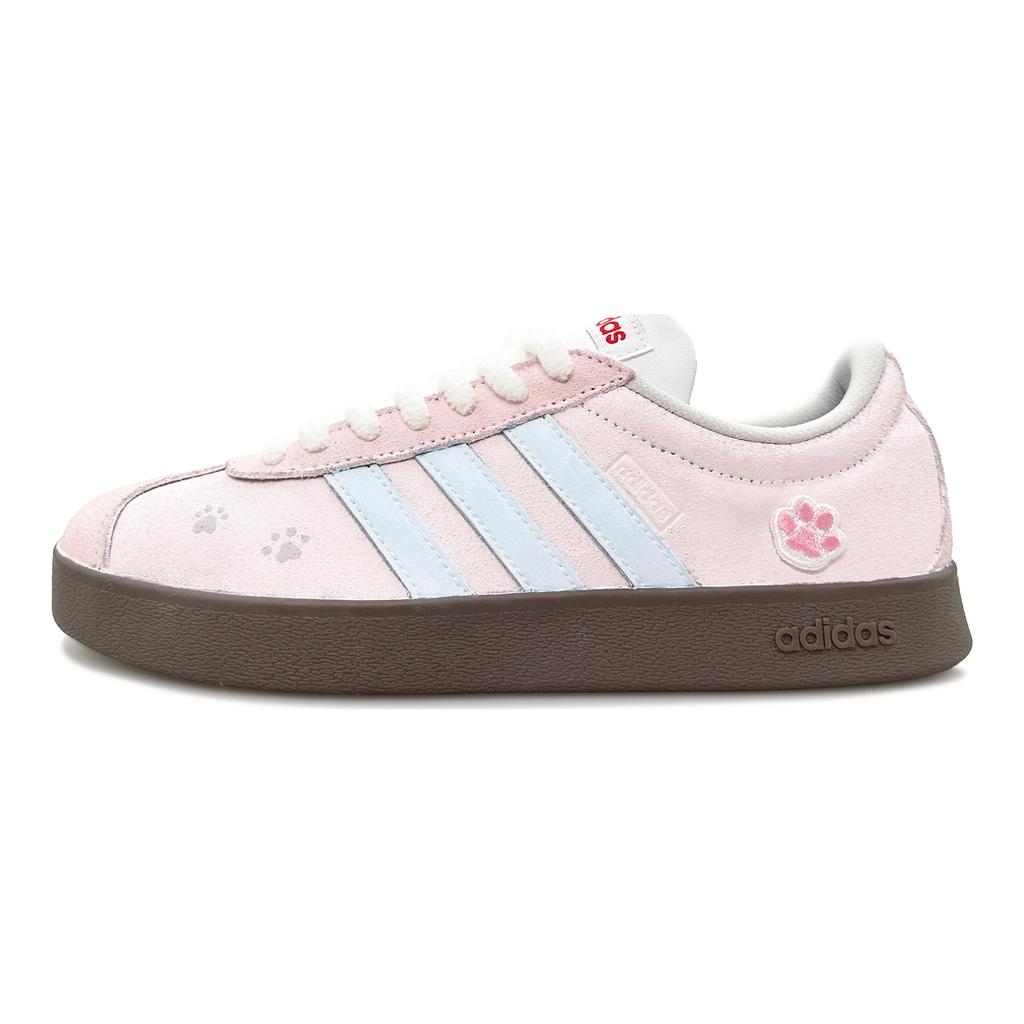 Adidas Neo Anti-Slip Wear-Resistant Low-Top Skateboard Shoes Unisex Pink Blue HQ1802(Team79-)