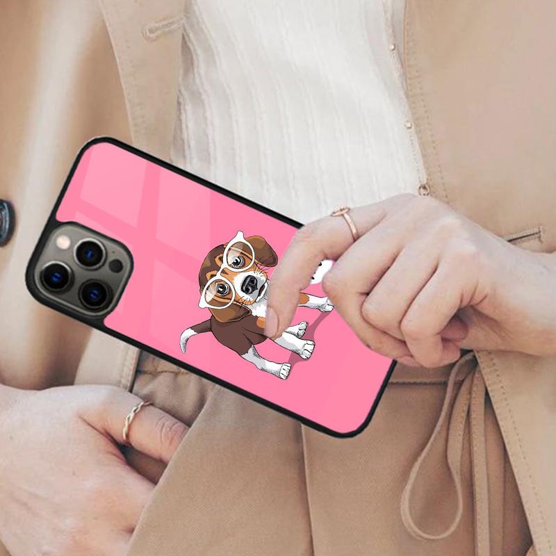 Чехол для телефона с магнитом, животное, собака Бигль, для APPLE iPhone 17 Air 16 14 13 12 Pro Max 15 Plus, беспроводная зарядка, с покрытием MagSafe