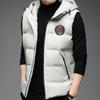 Осень-зима Мужская новая жилетка с капюшоном Молодежная утолщенная теплая куртка на молнии