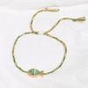 Lucky Colorful Fish Pendant Thread Rope Braided Charm Bracelet For Women Men Adjustable Jewelry Gift