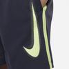 Nike Детские шорты с высокой талией и логотипом, карманами, полосками, детские плавки, темно-синие DX5361-015