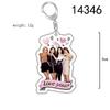 Акриловый двусторонний брелок BLACKPINK: Лиса, Джису, Дженни, Розэ