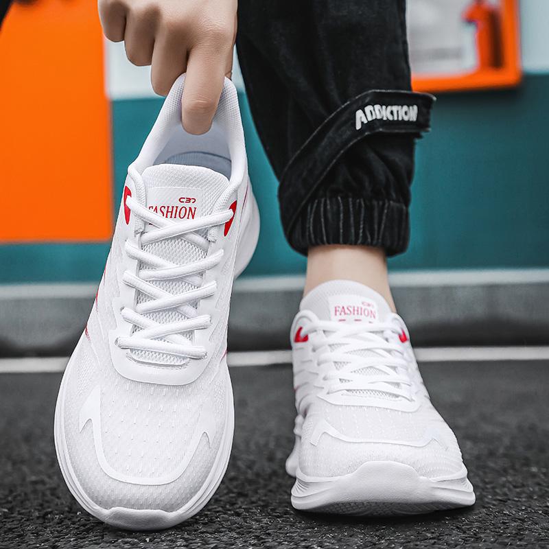 Мужские кроссовки для бега, сетчатые, дышащие, повседневные, спортивные, легкие, для фитнеса, ходьбы, мужские туфли, весна и осень, новинка