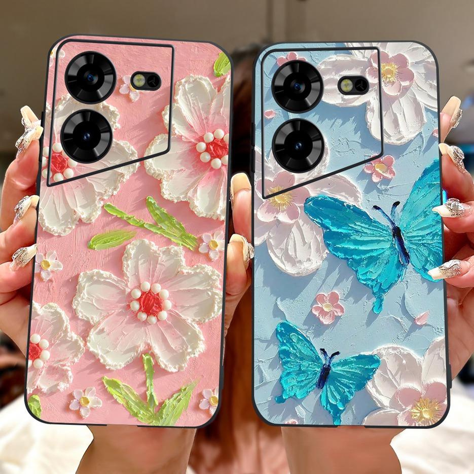 For Tecno Pova 5 Case LH7n Cute Fashion Pattern Cover Soft TPU Phone Cases For Tecno Pova 5 Pro LH8n Pova5 Pro Back Cover Bumper
